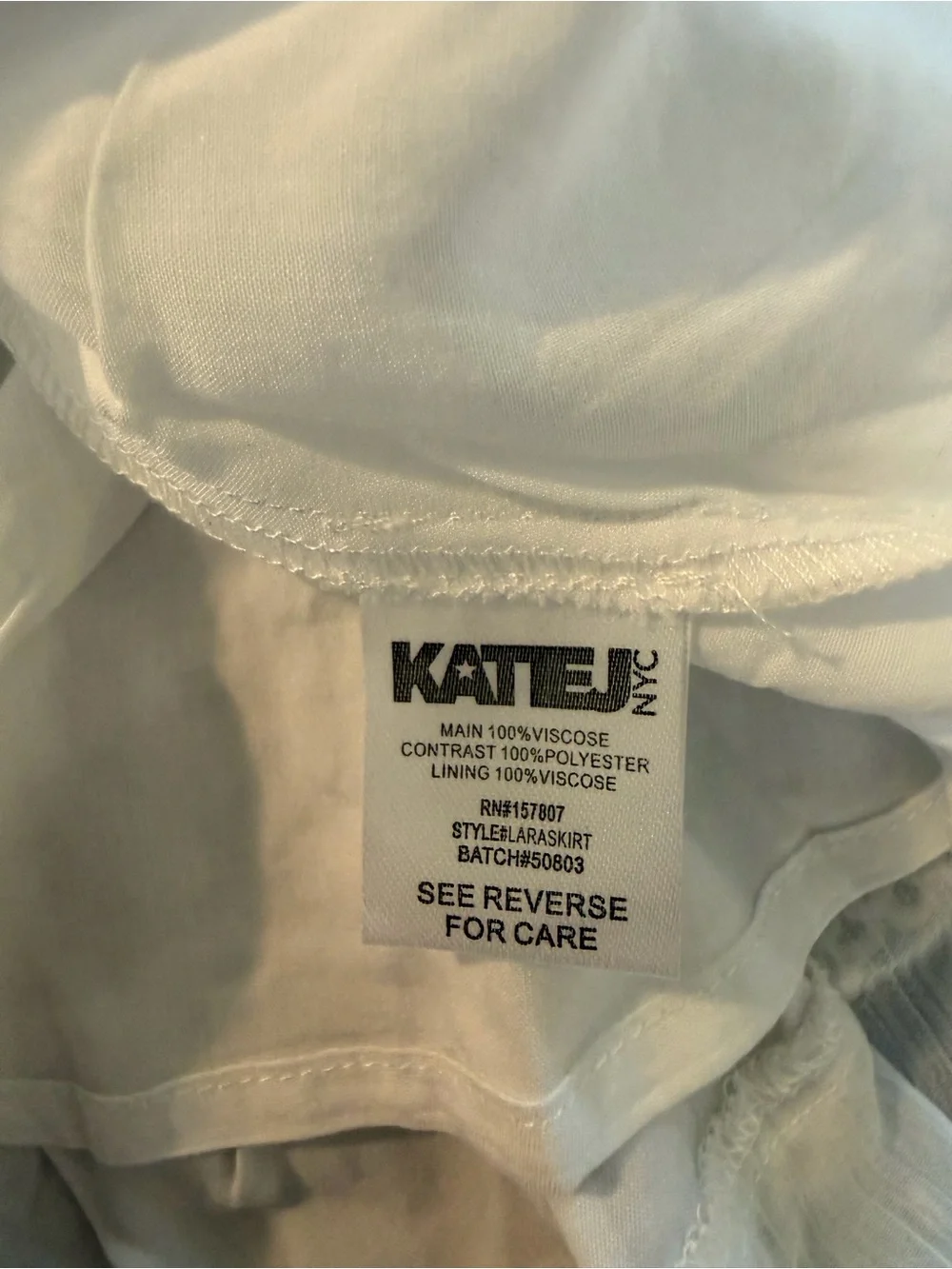 Girls Katie J NYC white Smocked Tiered Lace Skirt. Size small